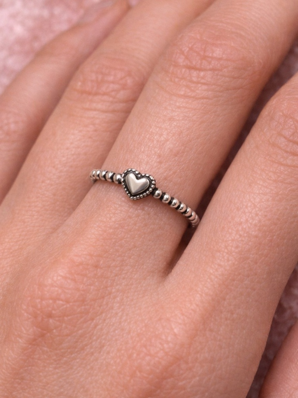 Sterling Silver “Britney” Adjustable Ring with Box